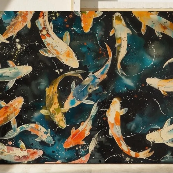 "KRAZY KOI"
24"X36" QUALITY CANVAS ART PRINT READY TO HANG
Print of Watercolor - Picture 2 of 5